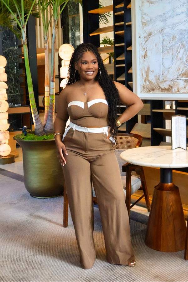 IMPECCABLE TASTE TWO PIECE SET – MOCHA
