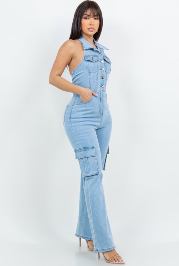 ON POINT DENIM JUMPSUIT