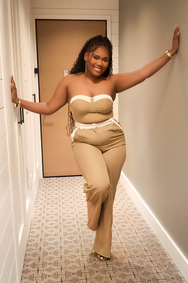 IMPECCABLE TASTE TWO PIECE SET- OLIVE