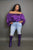 WIN ME OVER SATIN OFF THE SHOULDER CROP TOP - PURPLE