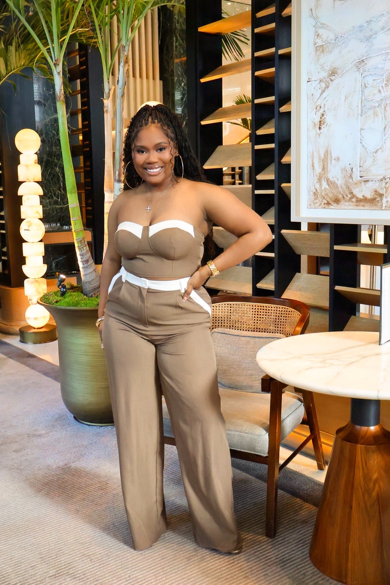 IMPECCABLE TASTE TWO PIECE SET – MOCHA – MMI Luxe Boutique