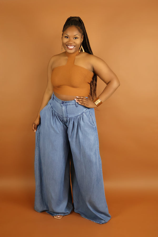 TAKING CHANCES WIDE LEG PANTS