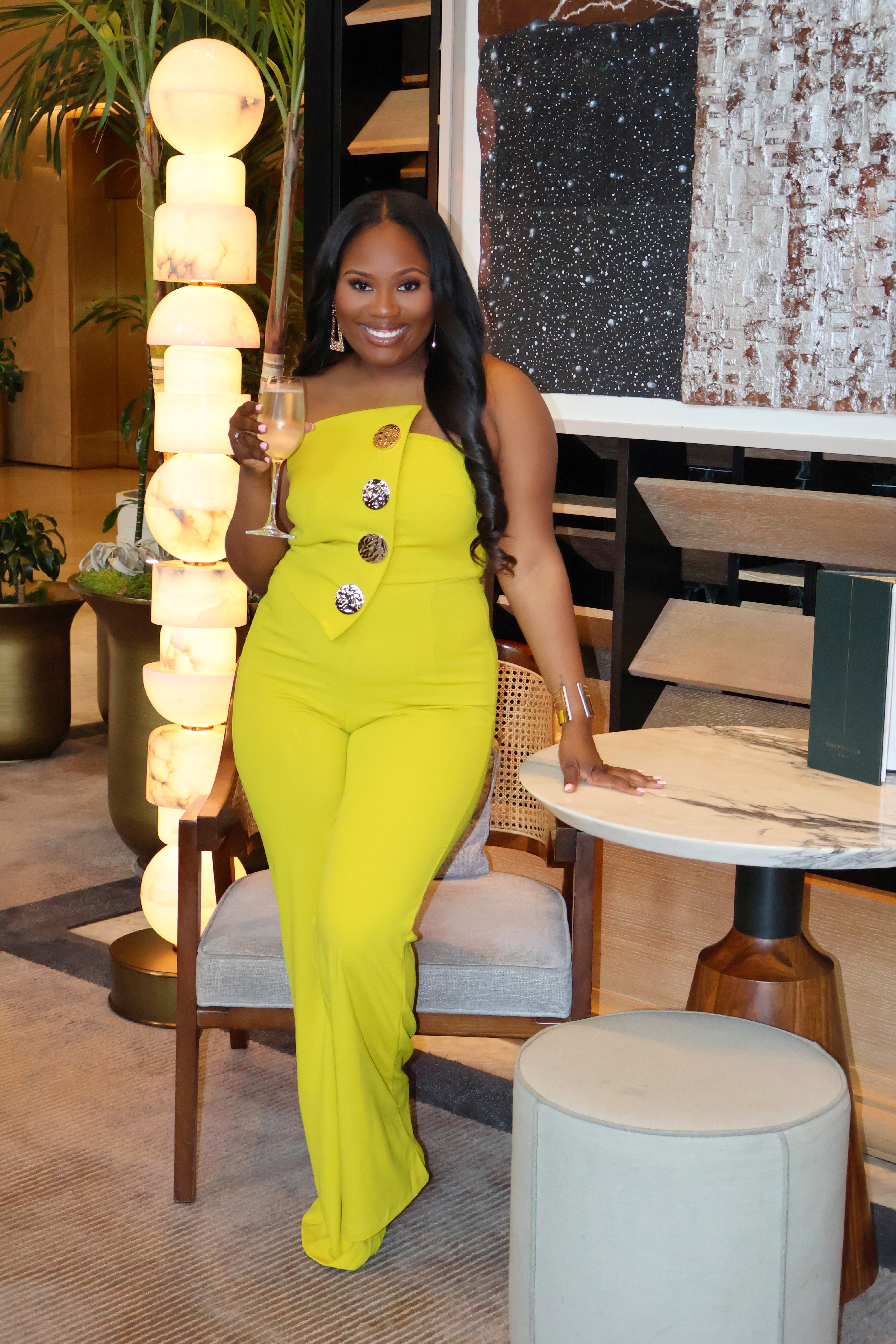 TOP TIER JUMPSUIT - LIME – MMI Luxe Boutique