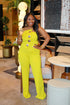 TOP TIER JUMPSUIT - LIME