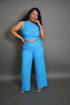 ALORA PANTS SET -BLUE