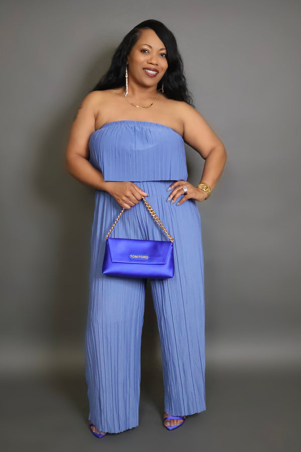 IN MY ERA JUMPSUIT- BLUE