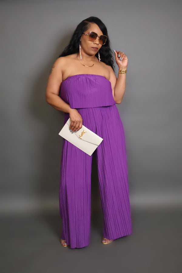 IN MY ERA JUMPSUIT- PURPLE