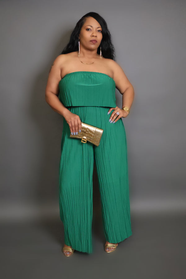 IN MY ERA JUMPSUIT- GREEN