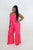 KEEP IT COMING JUMPSUIT - FUCHSIA