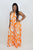 MAXINE PRINTED JUMPSUIT - ORANGE/WHITE