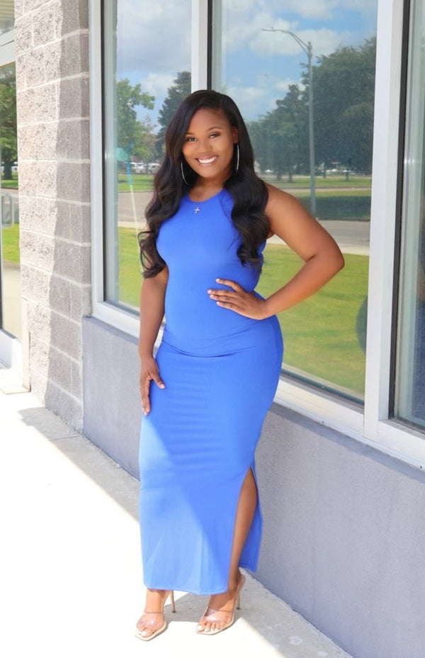 LOVE ALL OF ME MAXI DRESS - ROYAL BLUE