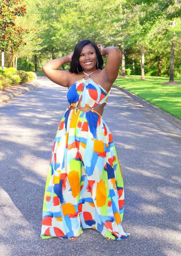 THROWING SHADE MAXI DRESS