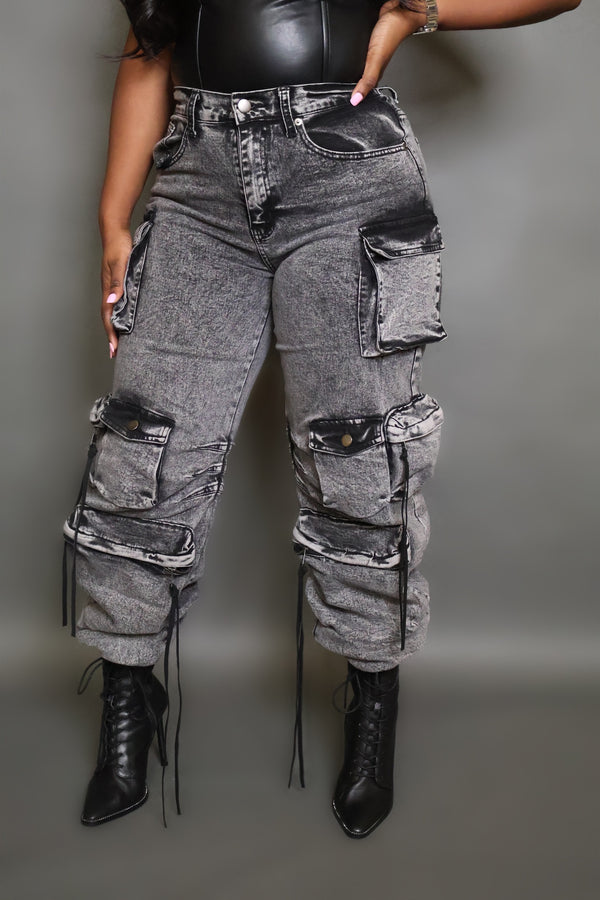 KEEP IT REAL CARGO JOGGERS JEANS