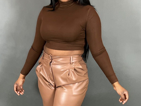 NEXT LEVEL BASIC TOP - BROWN