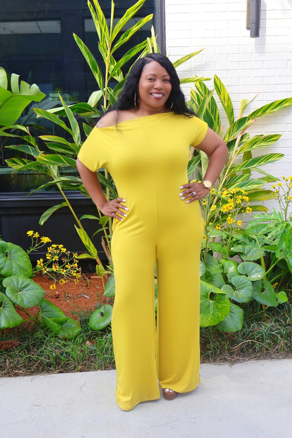 FEELING BRAND NEW JUMPSUIT - MUSTARD