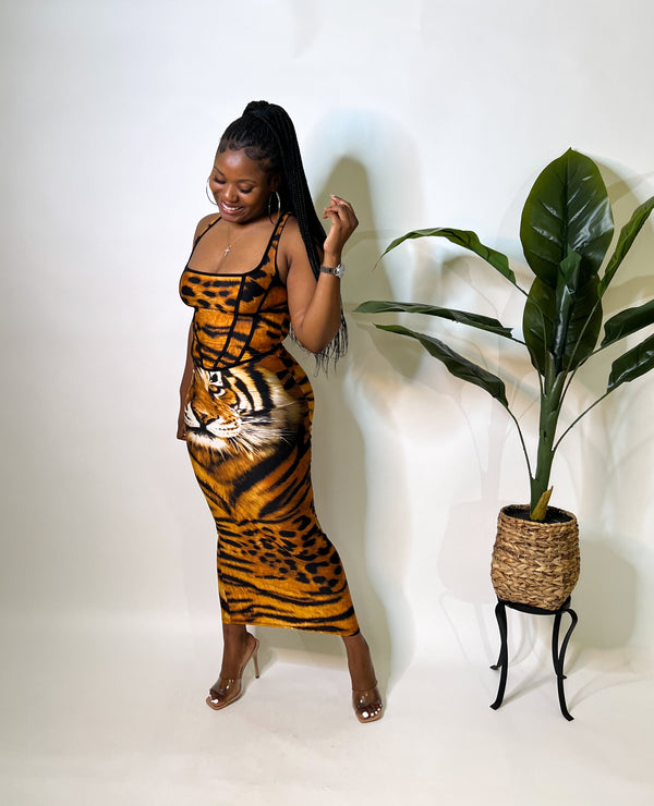 NATURAL HABITAT TWO PIECE SKIRT SET