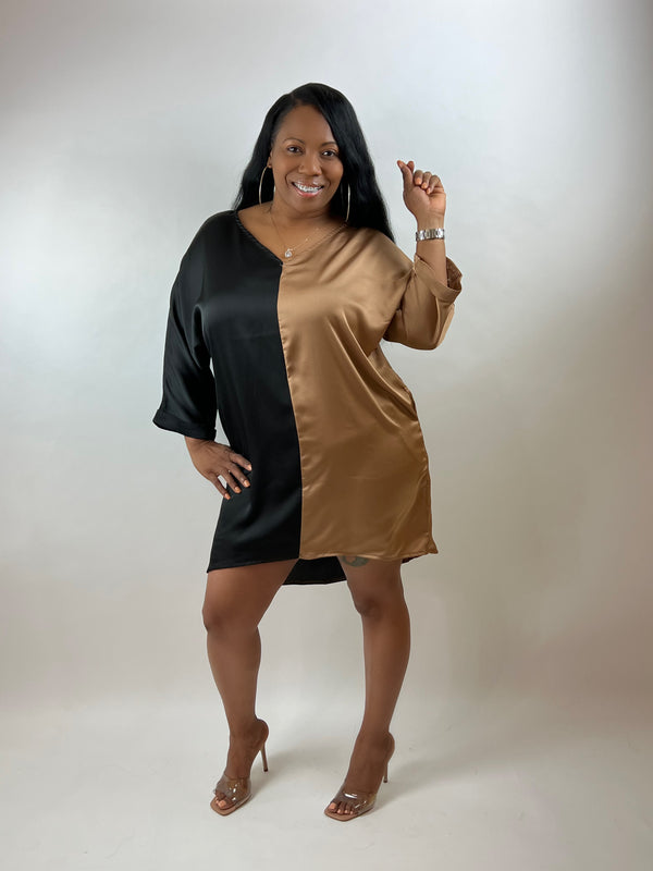 AMARIE SATIN MIDI DRESS