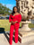 TOUCH OF CLASS JUMPSUIT - RED