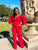 TOUCH OF CLASS JUMPSUIT - RED